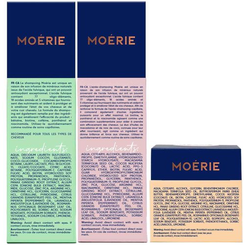 Moerie Ultimate Mineral Shampoo and Conditioner Set - Vegan Friendly, Paraben Free, Hair Growth Products for Longer, Thicker, Fuller Hair - Includes Hair Mask