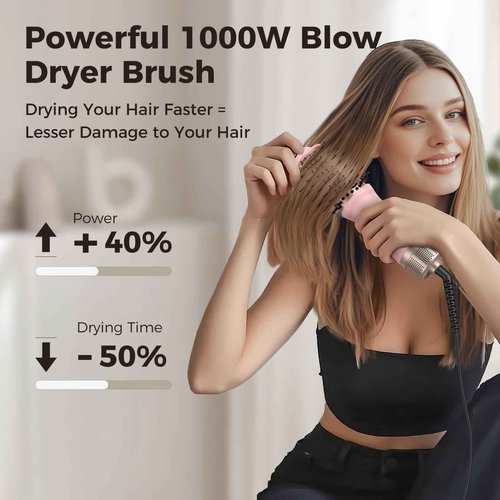 Slopehill Mini Hair Dryer Brush Pink