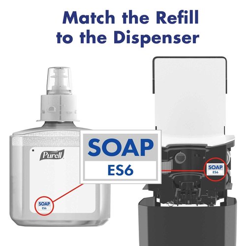 PURELL Brand HEALTHY SOAP Lotion Handwash, Clean & Fresh Scent, 1200 mL Refill for PURELL ES6 Automatic Soap Dispenser (Pack of 2) - 6495-02 - Manufactured by GOJO, Inc.