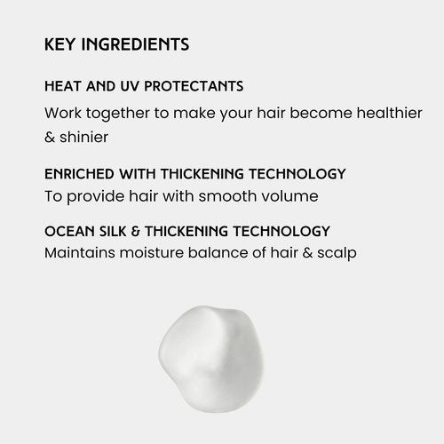 SACHAJUAN Thickening Shampoo Retail + Travel Set | Ocean Silk & Thickening Technology to Add Volume and Nourish Hair | Heat & UV Protection | Vegan & Paraben-Free | Set of 2 (8.4 + 3.4 oz)