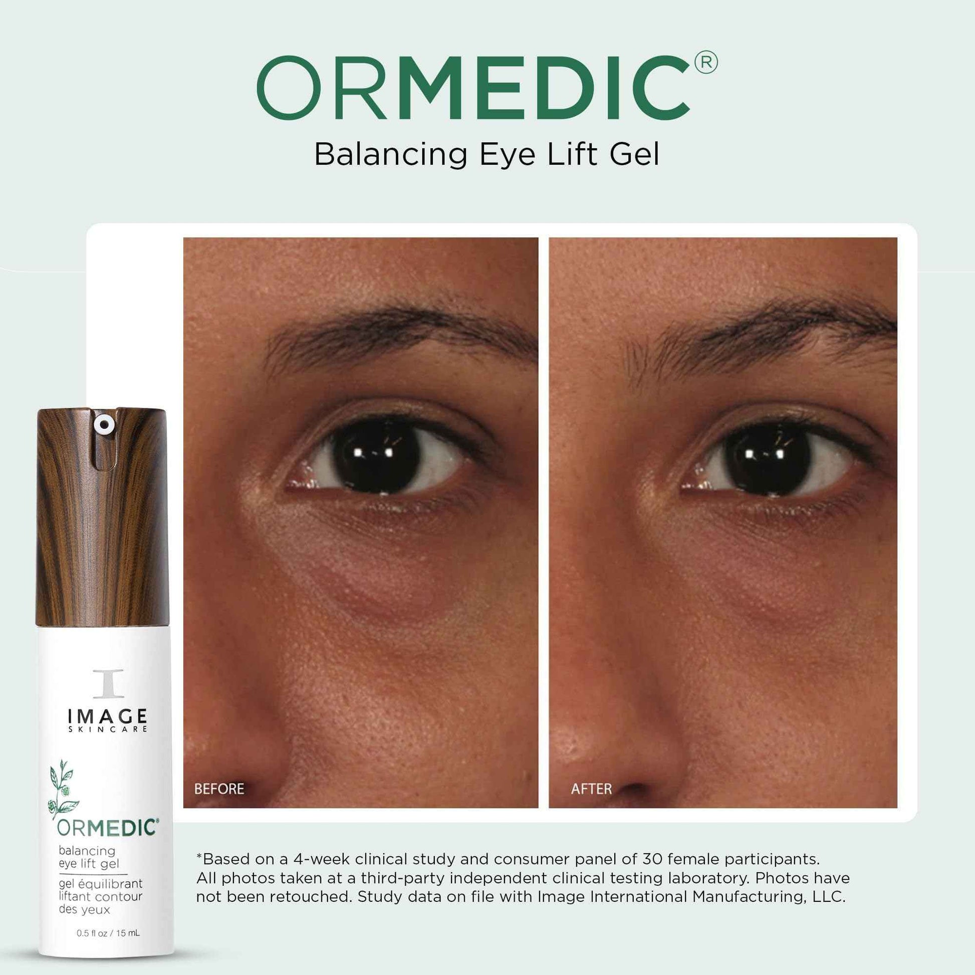 IMAGE Skincare, ORMEDIC Balancing Eye Lift Gel, Hydrates, Soothes, Improves Fine Lines, and Reduces Puffiness, For a Well-Rested Look, 0.5 fl oz