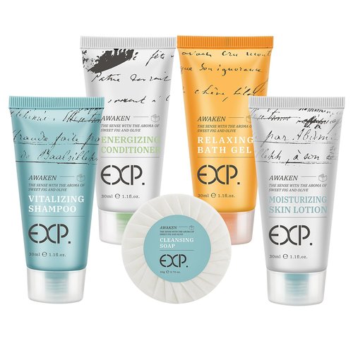 OPPEAL EXP Series| 150 PK 1 oz Hotel Size Amenities Bulk | 30 Sets Each Contains Shampoo, Conditioner, Body Wash, Lotion and Soap Bar | Ideal for AirBnB/VRBO/Vacation Rental