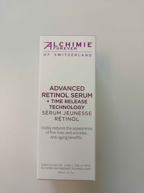Alchimie Forever Advanced Retinol Anti-Aging Serum 0.75% Pure Retinol + Hyaluronic Acid Time Release Technology Rapid Wrinkle & Age Spots Repair 1oz