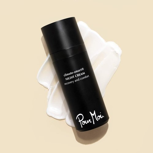 Pour Moi Night Cream with Retinol, Encapsulated Vitamin C, Squalane, Shea Butter, and Peptides – Climate-Smart Moisturizer for Hydration, Radiance, and Visible Skin Renewal