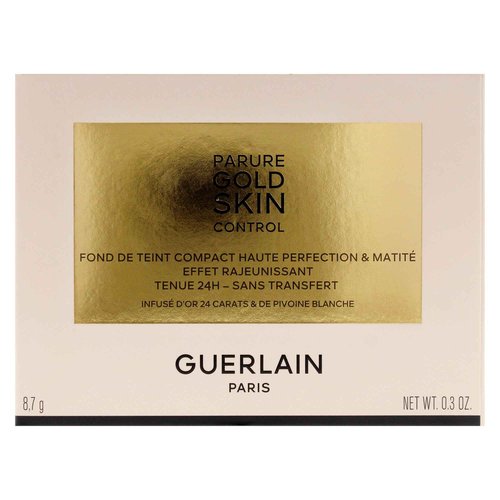 Parure Gold Skin Control Matte Compact Foundation - 2N Light Skin with Neutral Beige Undertones by Guerlain for Women - 0.3 oz Foundation