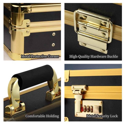 HUIMSWARM Professional Barber Supplies Case, Portable Travel Carrying Case for Hair Stylist & Pet Groomer, Multi-Space Design, Sturdy, Large-Capacity Mobile Stations
