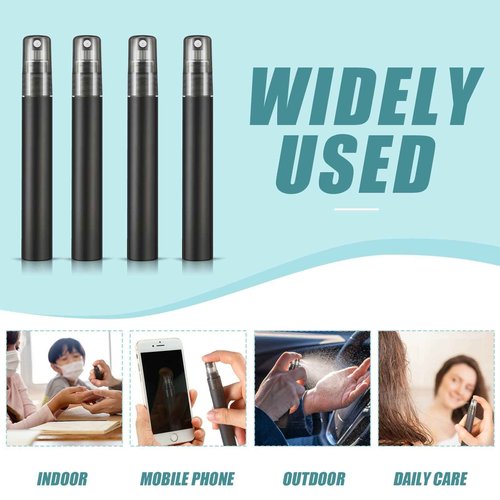 Remerry 500 Pcs 10 ml Perfume Spray Bottles Plastic Travel Refillable Mini Bottles for Women Small Fine Mist Sprayers Portable Frosted Perfume Sprayers Empty Atomizer for Essential Oil