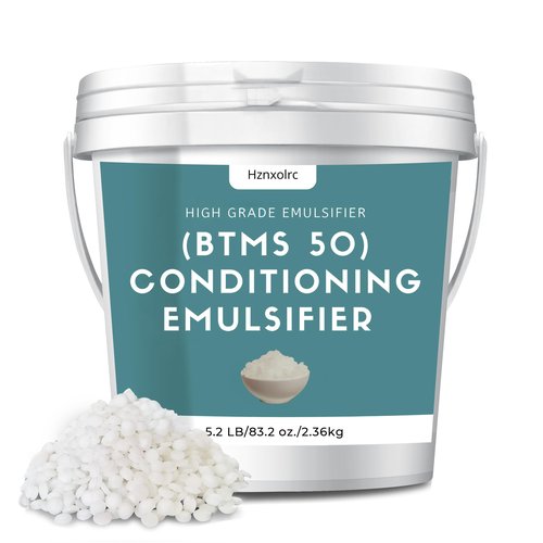 5.2 lb BTMS 50 Conditioning Emulsifier for Making Leave-in Conditioner, Premium BTMS 50 Conditioning Emulsifier Granules, Higher Activity than BTMS 25, Suitable for Making Lotions, Shampoos and More