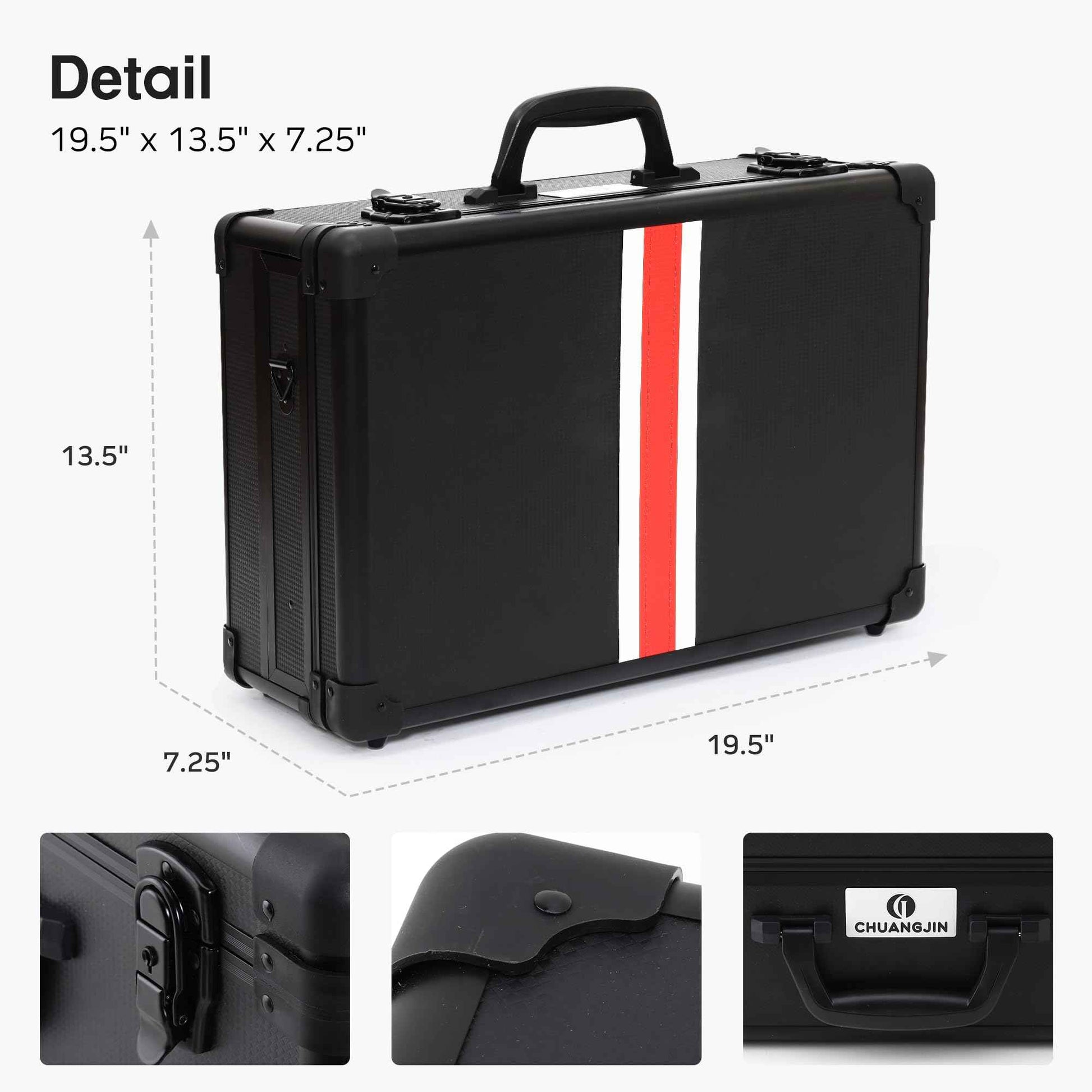 Large Barber Carrying Case, Hairdresser Tool Box Organizer Traveling Case, Portable Travel Barber Suitcase for Hair Stylist Pet Groomer Beauty Salon Makeup Artist