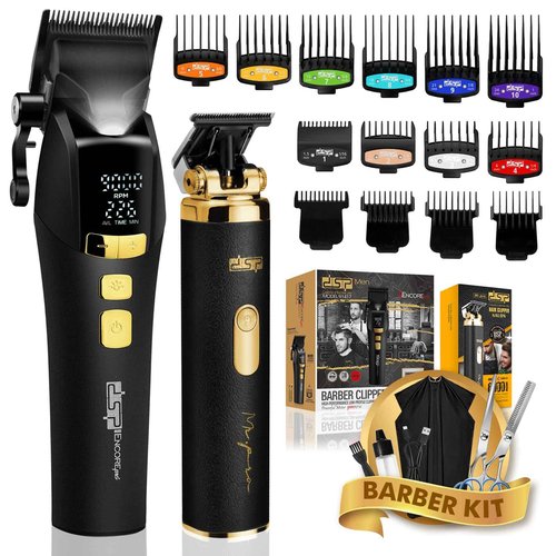 DSP Professional Hair Clippers for Men, Barber Clippers Set, Cordless Ceramic Blade, Machines for Cutting Hair, Gifts for Men