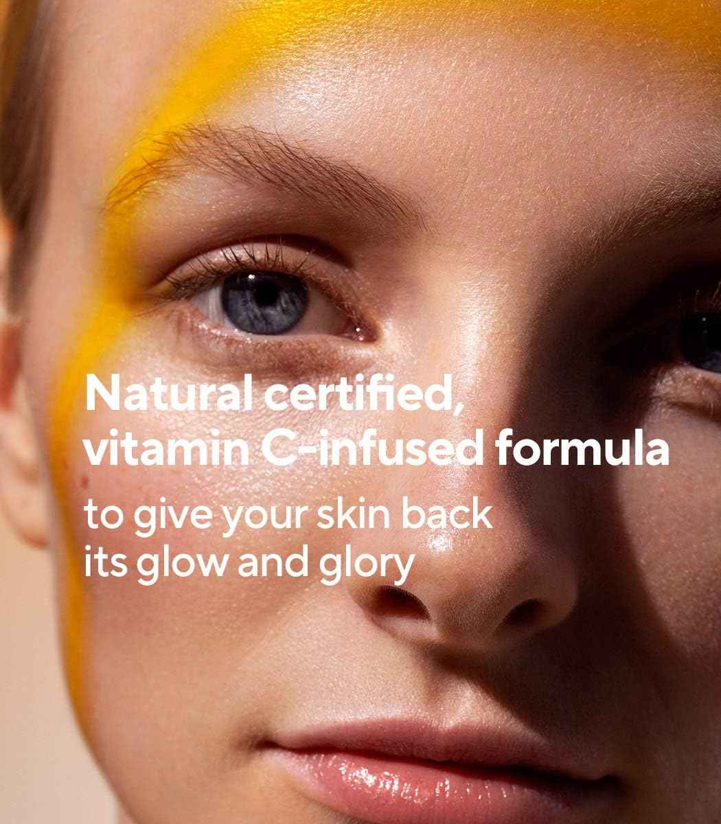 MÁDARA Organic Skincare | Vitamin C Illuminating Recovery Cream – 50 ml, Vitamin C moisturiser with hyaluronic acid, Hydrating and brightening face cream, All skin types, Vegan, Ecocert certified