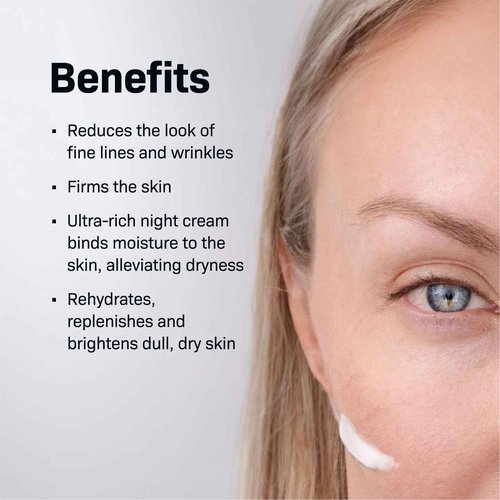Revision Skincare Firming Night Treatment, Hydrating Anti Aging Night Cream with Peptides for Dry Skin and Sensitive Skin, 1 oz