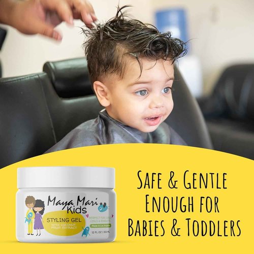MAYA MARI Kids All-in-One Essential Hair Set | 2 in 1 Kids Shampoo and Conditioner, Curl Cream, Leave-in Conditioner, Hair Gel, & Detangler Spray - 5 Piece Set Haircare