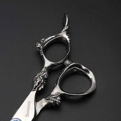 Sharonds 6/7 inch Professional Hair Cutting Scissors Set Hair Cutting Scissors Thinning Teeth Shears Set,Sliver Scissors,Barber,Salon,Hairdressing Scissors Kit,Japanese 440C Scissors (7-inch 2pc)