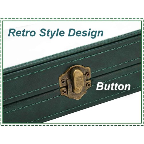 Brrnoo Classic Hair Scissor Storage Box, Large Capacity PU Leather, Hairdressing Scissor Storage Box, Shears Case