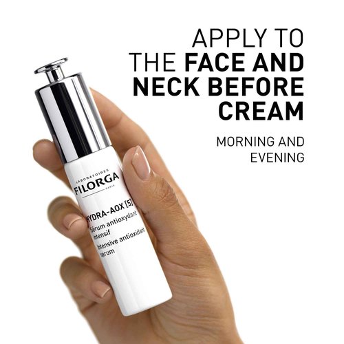 Filorga Hydra-AOX [5] Antioxidant Vitamin C Face Serum, 5 Powerful Antioxidants Including Vitamin C, E, and B3 Smooth and Protect Skin from Premature Aging and Oxidative Stress, 1.01 fl. oz
