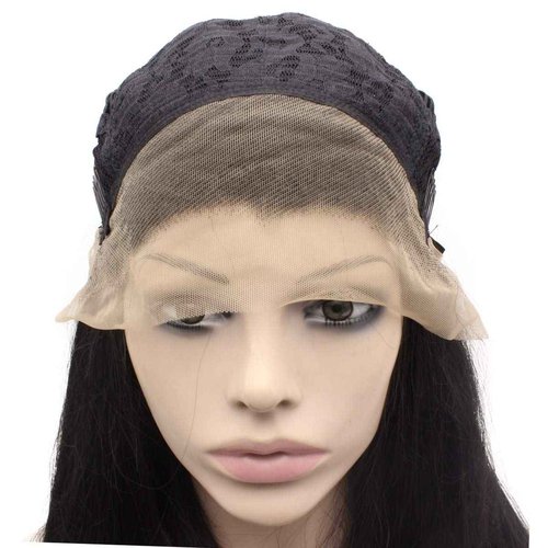 MX angel Medium Long Wavy Black Heat Resistant Synthetic Hair Lace Front Natural Wig