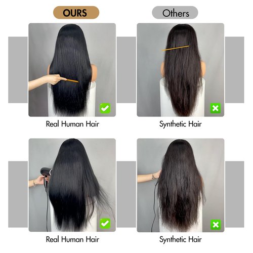 Straight Lace Front Wigs Human Hair 220% Density 15A Grade Real Full Lace Wigs 13x4 Hd Lace Front Wigs Human Hair 20 Inch Straight Wigs Human Hair Pre Plucked With Baby Hair Natural Hairline