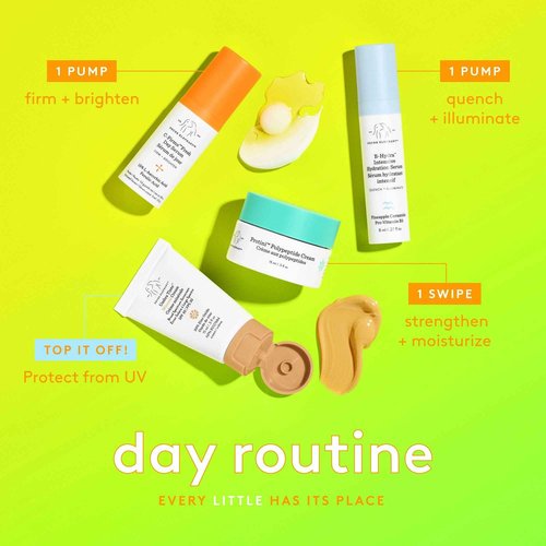 Drunk Elephant The Littles 7.0 Kit - 6 Travel-Friendly A.M. and P.M. Essentials - Clean Clinical Skincare - Cruelty-Free - Dermatologist-Tested - Free of Essential Oils, Silicones, and Fragrance