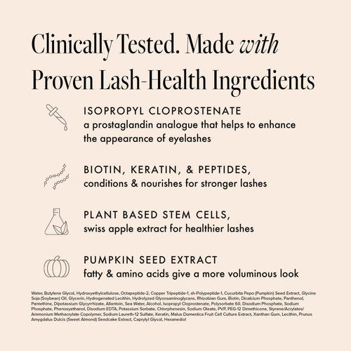 Borboleta Lash Serum, Eyelash Serum for Longer, Thicker, and Fuller Looking Natural Eyelashes, (Full Size, 3 Month Supply)