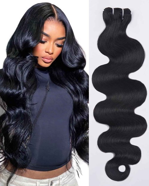 Lucklady 16A Raw Bundles Human Hair Body Wave, 28 Inch Body Wave Bundles Human Hair, Triple Lifespan Virgin Remy hair