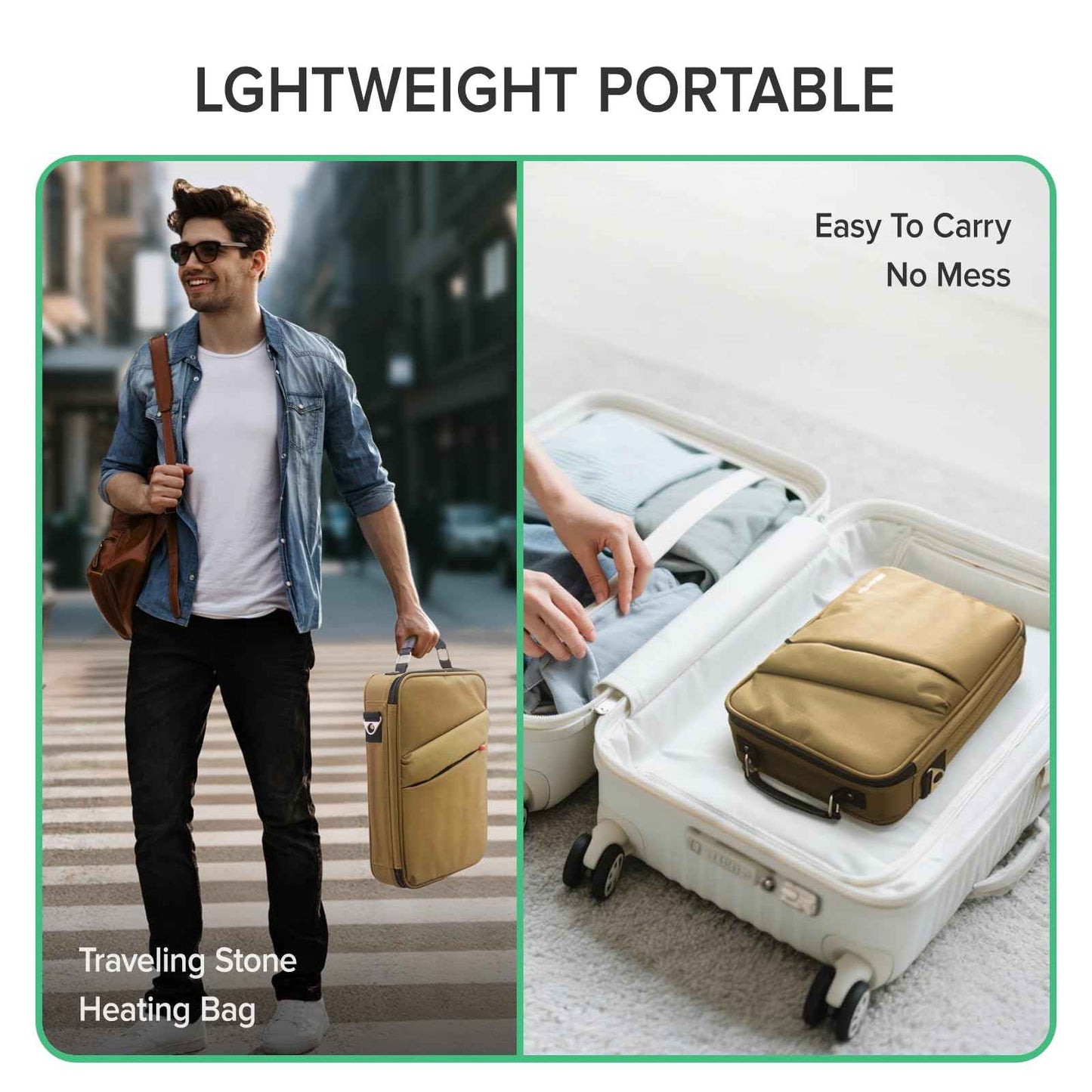 Goodtar Portable Hot Stones Warmer Set Spa Salon Massage Digital Electric Heater Kit with 16 Basalt Stones