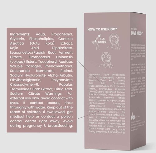 IKI Skincare - KIDO Brightening Serum - Reduces Dark Spots, Evens Skin Tone, Hydrates Deeply, Non-Irritating Formula, Kojic Acid, Alpha Arbutin, Retinol Serum for Face, Centella Asiatica, & Vitamin E