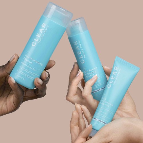 Paula's Choice CLEAR Regular Strength Acne Kit, 2% Salicylic Acid & 2.5% Benzoyl Peroxide for Facial Acne & Pores, Redness Relief, PACKAGING MAY VARY