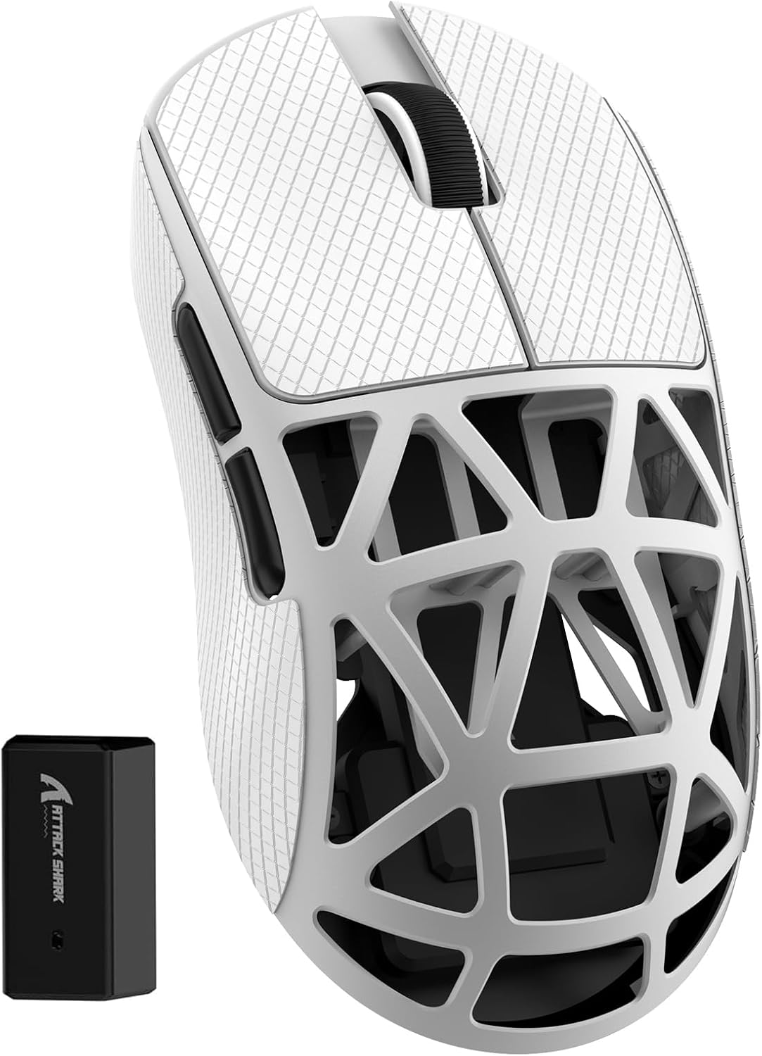 ZIYOU LANG x Attack Shark R2 Wireless Gaming Mouse, Ultra Lightweight Magnesium Alloy, PAW3950 42000 DPI Optical Sensor, 8KHz Polling Rate, BT/2.4G/Wired Programmable Mice with Grips Sticker (Black)