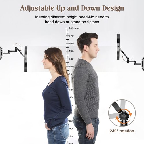 Rocollos 9 inch Makeup Mirror