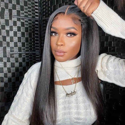 CHEETAHBEAUTY Straight Wear and Go Glueless Wigs Human Hair Pre Plucked 5x5 HD Lace Closure Wigs Human Hair for Black Women Pre Cut Lace for Beginners With Baby Hair 220% Density(20inch)