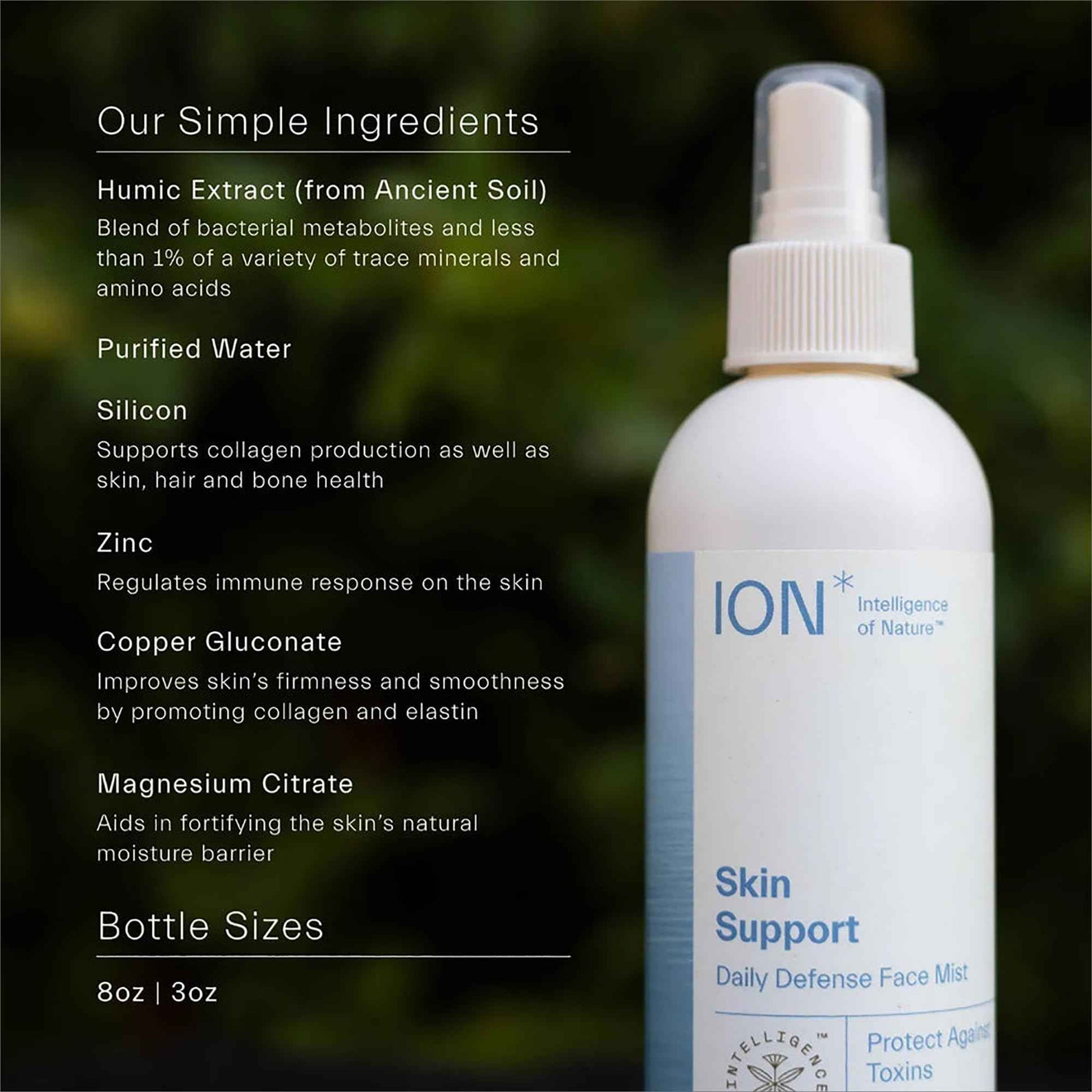ION* Intelligence of Nature Skin Support Face Mist Hydrating Spray - Refreshing Facial Mist Spray for Daily Use, Vegan Friendly Formula to Refresh Skin for Women & Men - 8 fl oz (Pack of 1)