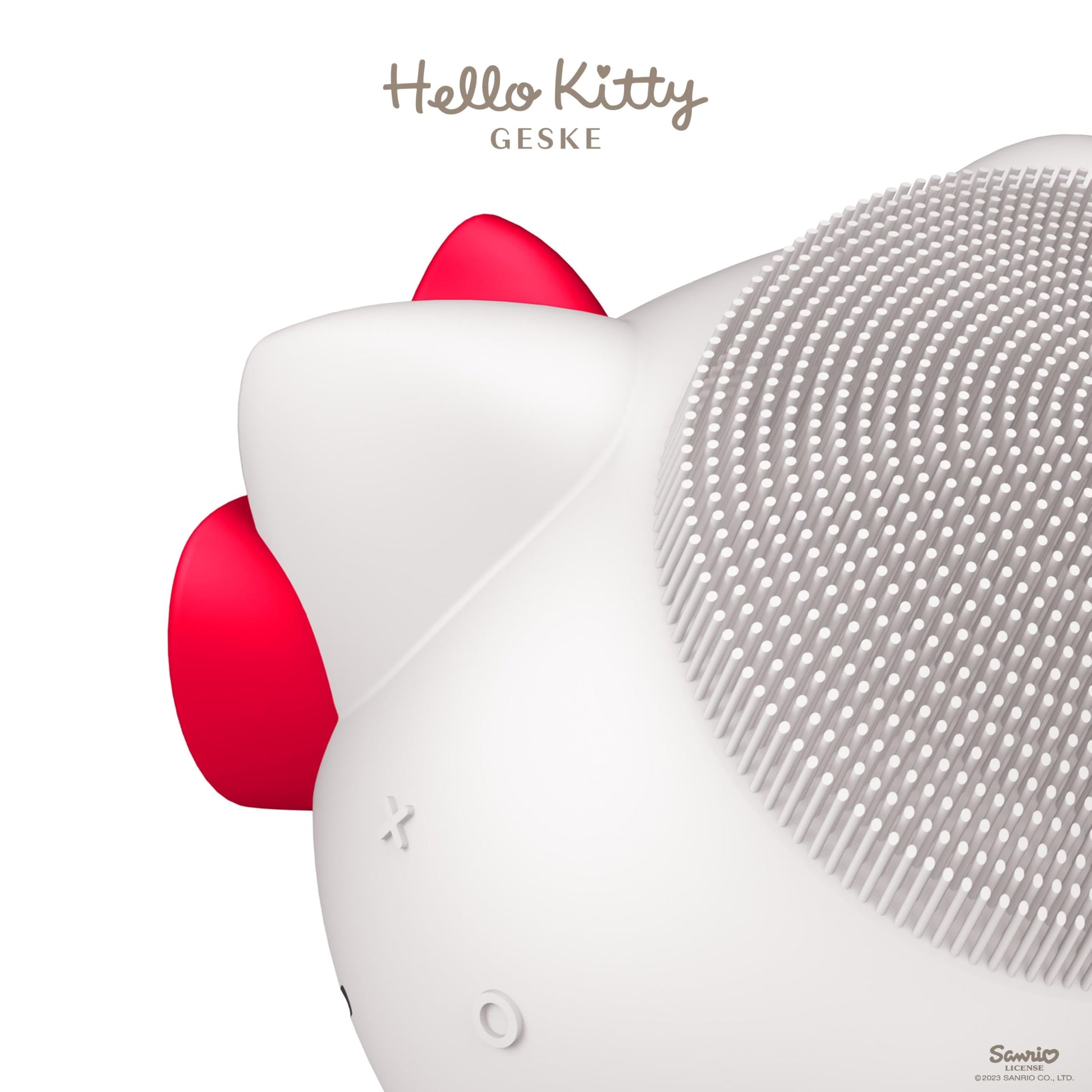 GESKE x Hello Kitty SmartAppGuided™ Sonic Facial Brush | 4 in 1 | Electric Facial Cleansing Brush | Cleansing Brush | Vibrating Facial Brush | Skin Cleansing | Skincare | Gentle Face-Cleansing