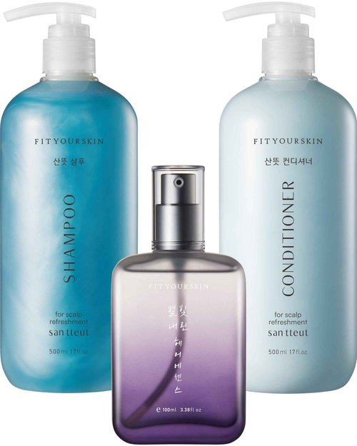 FIT YOUR SKIN SAN TTEUT Scalp Refreshment Hair Shampoo + SAN TTEUT Scalp Refreshment Hair Shampoo + Star Shine Hair Essence Bundle