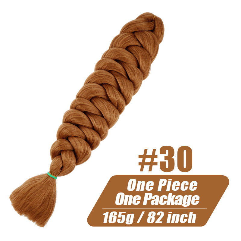 Long Braided Ponytail Hair Extension for Women - Multi-Color, 82 Inch