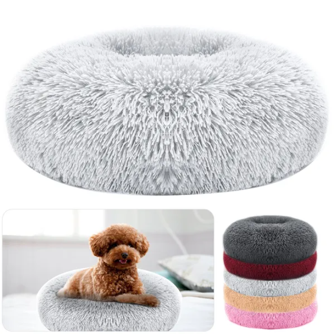 Soft Warm Wool Dog Cat Bed - Comfortable Pet House & Cage