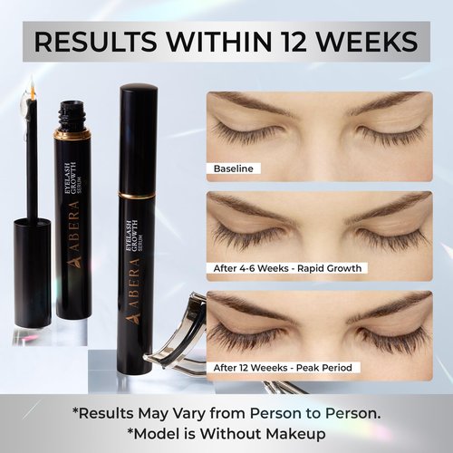 Abera Misan Eyelash Growth Serum (Upgrade Version) - Natural Lash Booster and Lash Enhancer, Regenerating and Nourishing Lashes Longer and Thicker (B. Set of 2)