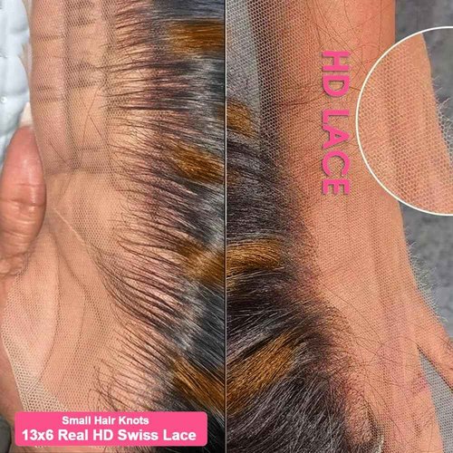 KinMos Lace Front Wigs Human Hair Wigs for Women Glueless Lace Frontal Wigs Human Hai.r Pre Plucked with Baby Hair (Ombre Highlight, FB/30 18 Inch)