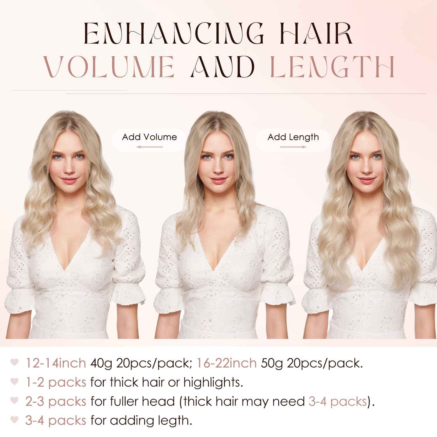 Human Hair Tape in Extensions-Double Stitched,SLEEKALON Free-cut Mini Tape ins Real Hair Extension Highlights Plae Blonde mix Brown Seamless Straight Double Side Tape Hair-20 Inch,20pcs 50g,#16P22