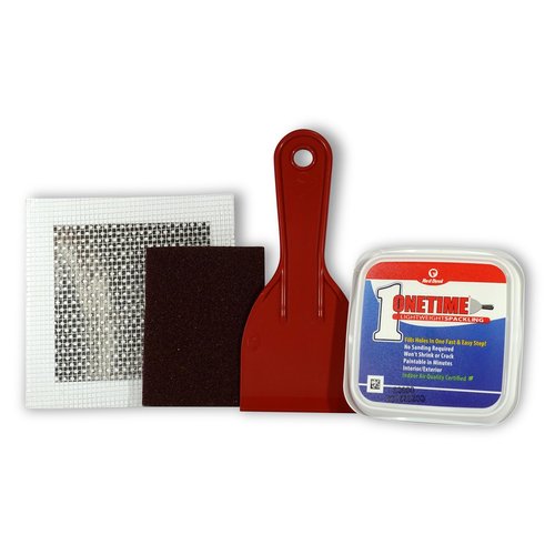 Red Devil 0549 ONETIME Lightweight Spackling Patch-A-Wall Kit, 1/2 Pint, Made in USA