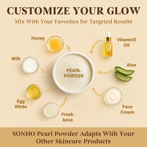 Freshwater Pearl Powder Organic 200g face masks skincare, makeup, setting powder,100% Natural Pearl Powder,DIY Skincare —DIY Antioxidant, Deep Cleansing, Pore-Shrinking, Anti-Aging Mask