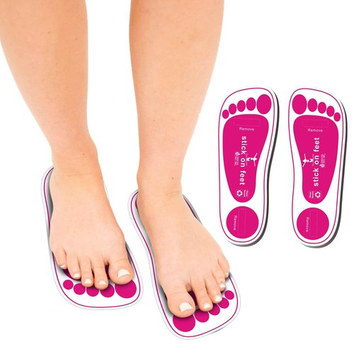 STICKONFEET 200 Pairs Premium Feet Pads for Spray Tanning – Disposable Spray Tan Feet Pads – Hygienic and Easy-to-Use Foot Protectors Designed for Salons and Mobile Spray Tanning Professionals
