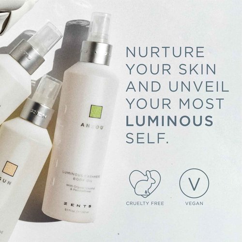 ZENTS Body Lotion and Cashmere Oil Set (Fresh), Anti-Aging Probiotic Lotion, Soften and Moisturize Skin with Organic Coconut Oil, Moisturize and Nourish Dry Skin, Powerful Healing Duo