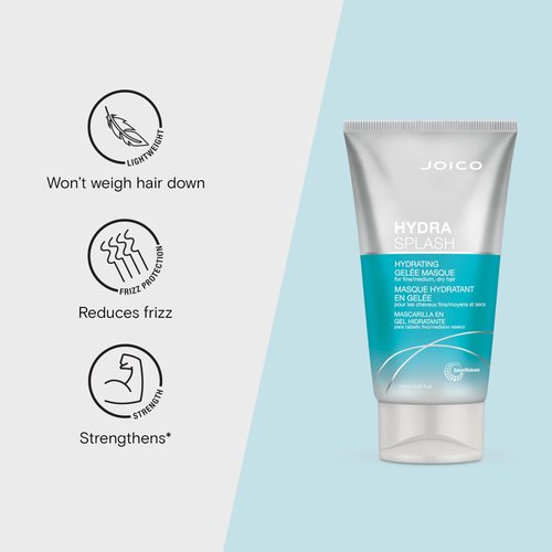 HydraSplash Hydrating Gelée Masque | For Fine, Medium, Dry Hair | Replenish Hydration | Boost Shine | With Sea Kelp & Coconut Water | 5.07 Fl Oz (Pack of 2)