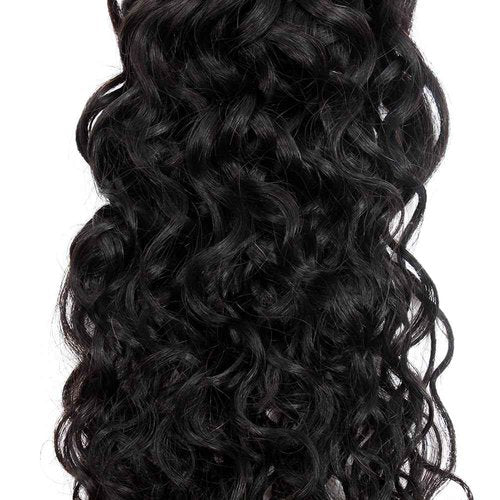 BilltiiWW 26 28 30 Inch #1B Curly Human Hair Bundles Natural Black Curly Bundles Brazilian Remy Weave Hair Extensions Soft and Silky for Women