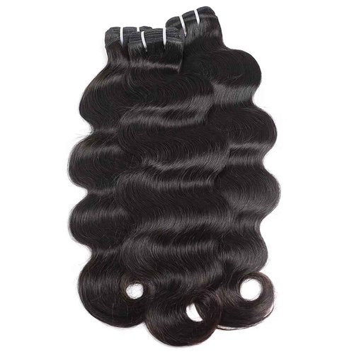 Poghes Human Hair Body Wave 3 Bundles Human Hair 12A Brazilian Hair 100% Unprocessed Virgin Human Hair Extensions for Women (12/14/16 Inch)