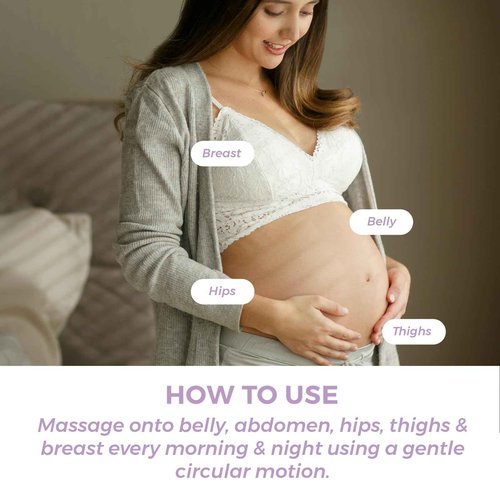 Leska Maternity Set | Belly Lotion, Stretch Mark Defense Cream, All-Over Toning Gel | All Maternity Stages Skincare System for Pregnancy & Postpartum | New Mom Gifts (Set of 3, 4oz each)
