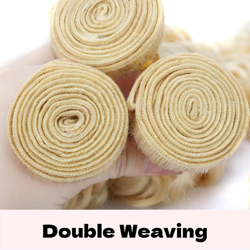 KODRHAR Brazilian Deep Wave Human Hair Bundles 20 22 24 Inch Deep Wave 3 Bundles Human Hair Hair Extensions Bundles 613 Color