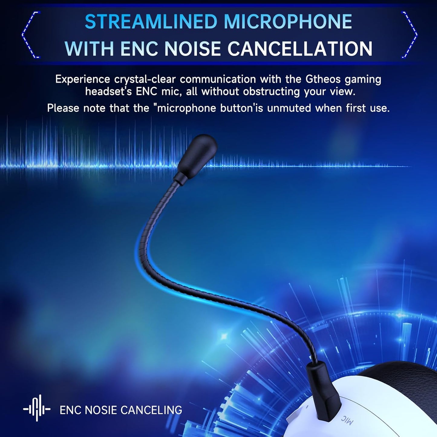 2.4GHz Gaming Headset Wireless for PS5, PS4, PC, Switch, Fortnite/Minecraft/FPS Gamers, Bluetooth 5.3 Gaming Headphones with Noise Canceling Mic, 45H+ Battery, Bass Sound, RGB Light -Black