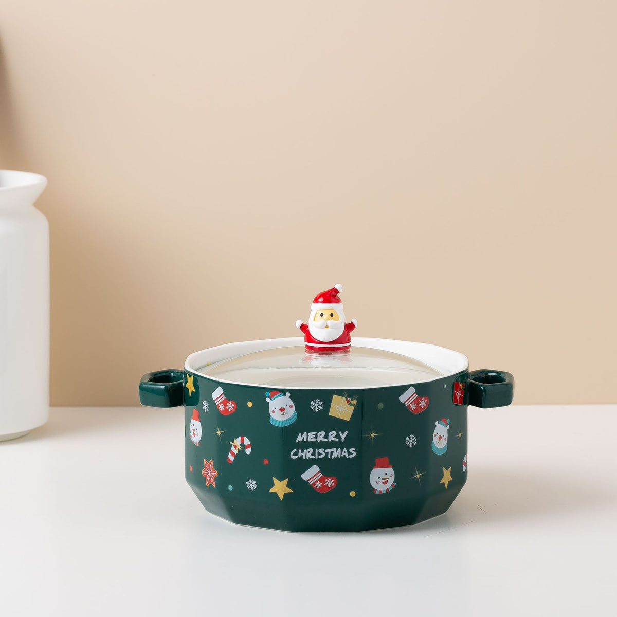 Creative Ceramic Rice Bowl with Cartoon Design - Salad & Dining